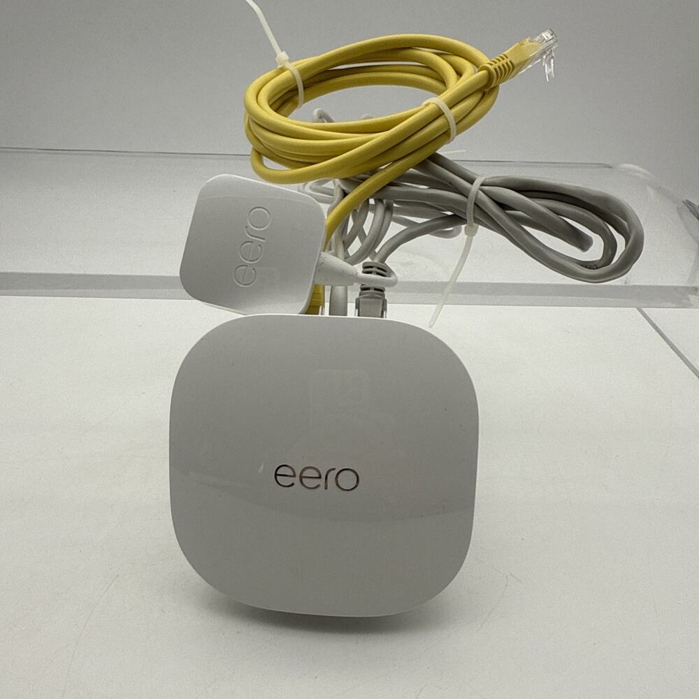Eero Model J010001 Mesh Wi-Fi Router System Dual-Band with AC Adapter Bundle